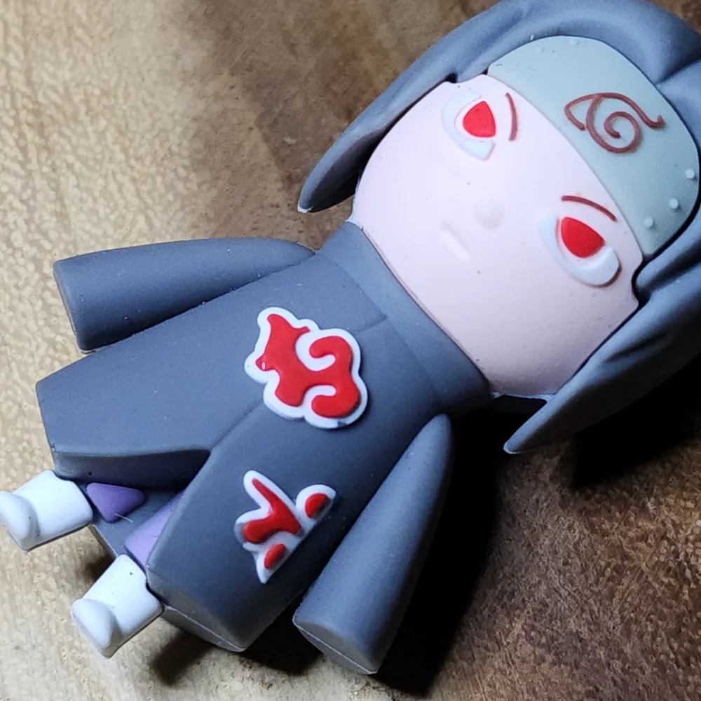 Naruto Anime Figure Keychain Key Ring (Gray-Itachi Uchiha)
